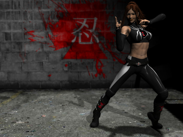 Обои картинки фото 3д графика, люди , people, фон, поза, взгляд, девушка