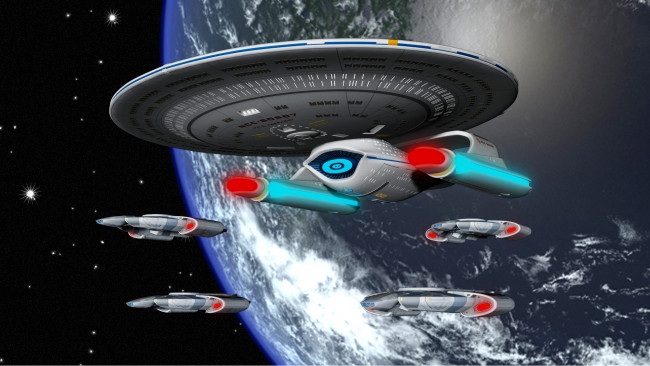 Обои картинки фото космос, арт, планета, вселенная, полет, космические, корабли