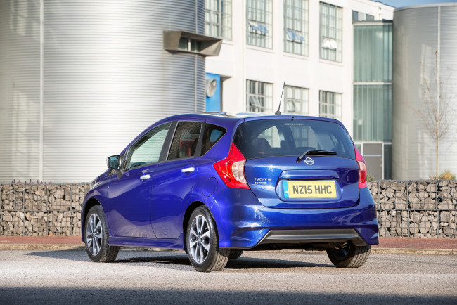 Обои картинки фото автомобили, nissan, datsun, n-tec, note, синий, 2015г, uk-spec