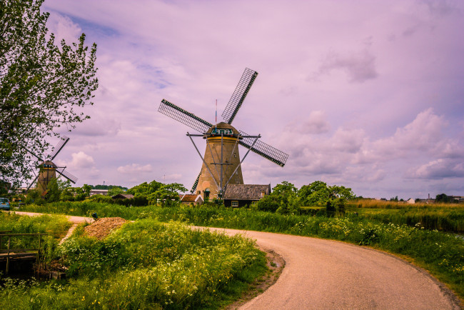 Обои картинки фото разное, мельницы, мельница, ветряк