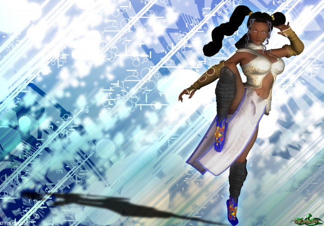 Обои картинки фото 3д графика, люди , people, фон, взгляд, девушка