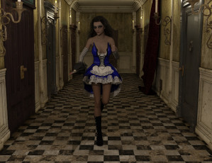 Картинка 3д+графика фантазия+ fantasy фон девушка взгляд