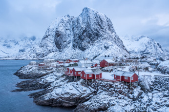Картинка hamn& 248 +lofoten города -+пейзажи севера