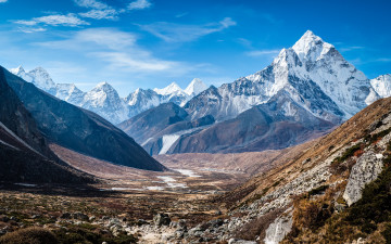 Картинка himalayas природа горы вершины снег камни небо