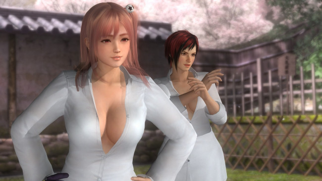 Обои картинки фото 3д графика, аниме , anime, фон, взгляд, девушки