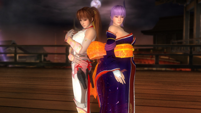 Обои картинки фото 3д графика, аниме , anime, взгляд, поза, девушки, фон