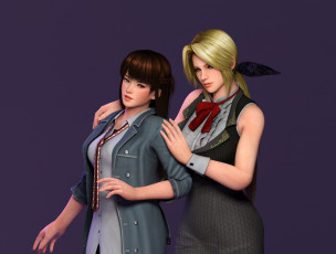 Картинка 3д+графика люди+ people девушки взгляд фон