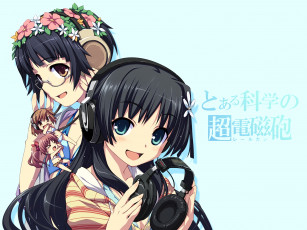 Картинка аниме toaru+majutsu+no+index взгляд фон девушки