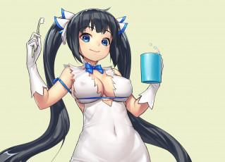 Картинка аниме danmachi гестия