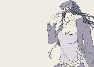 Картинка аниме jojo`s+bizarre+adventure девушка