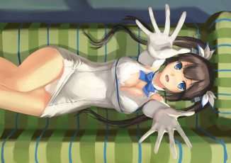 Картинка аниме danmachi гестия