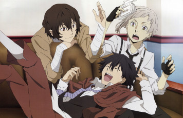 Картинка аниме bungou+stray+dogs парни