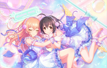 Картинка аниме idolm@ster фон девушки взгляд