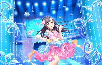 Картинка аниме idolm@ster фон взгляд девушка