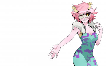 Картинка аниме boku+no+hero+academia взгляд девушка фон