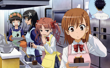 Картинка аниме toaru+majutsu+no+index взгляд фон девушки