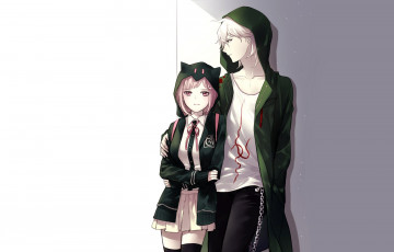 Картинка аниме danganronpa двое