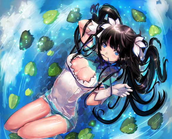 Обои картинки фото аниме, danmachi, гестия