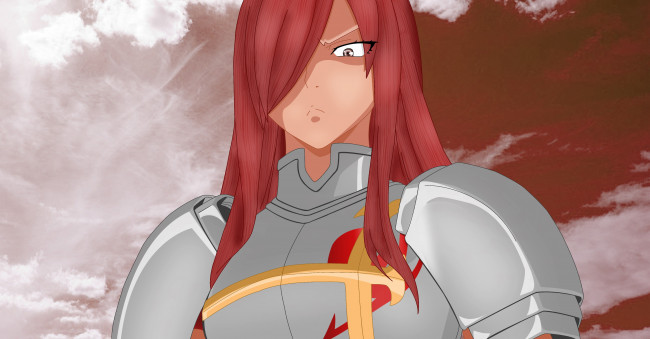 Обои картинки фото аниме, fairy tail, эльза