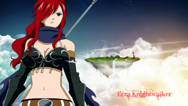 Обои картинки фото аниме, fairy tail, эльза