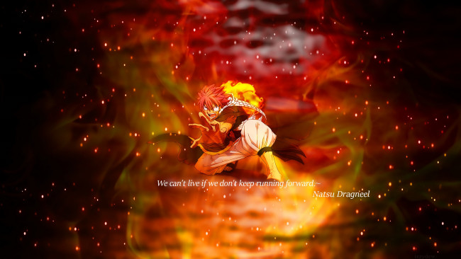 Обои картинки фото аниме, fairy tail, хвост, феи