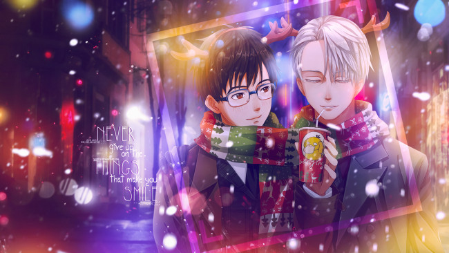 Обои картинки фото аниме, yuri on ice, парни