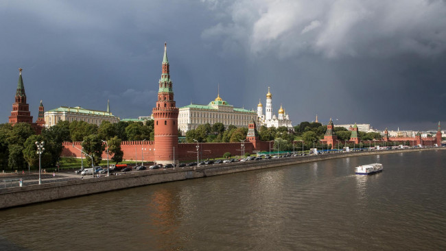 Обои картинки фото города, москва , россия, московский, кремль, москва, москва-река