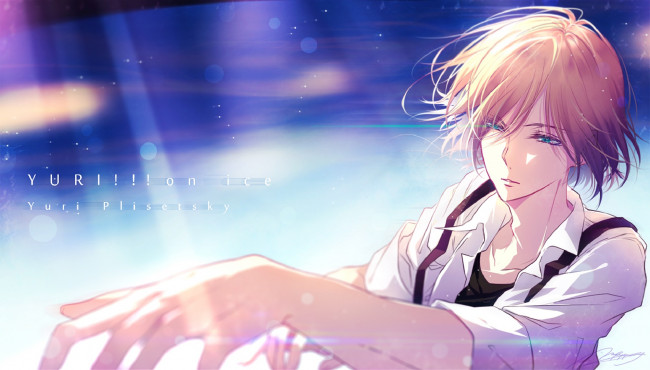 Обои картинки фото аниме, yuri on ice, юрий, плиседский