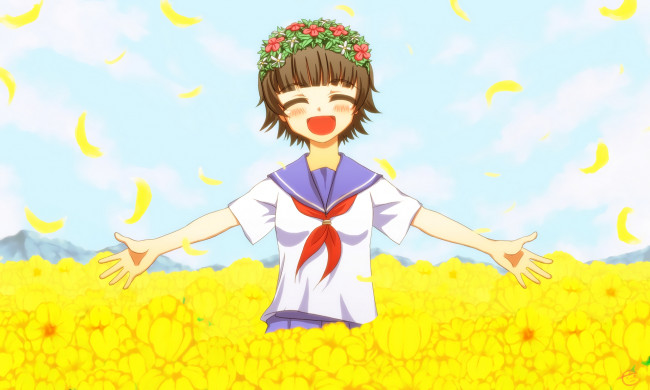 Обои картинки фото аниме, toaru majutsu no index, взгляд, фон, девушка