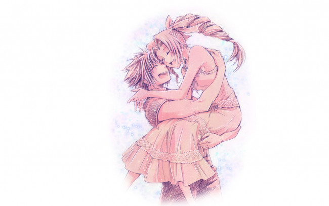 Обои картинки фото аниме, final fantasy, пара