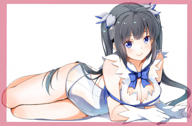 Обои картинки фото аниме, danmachi, гестия