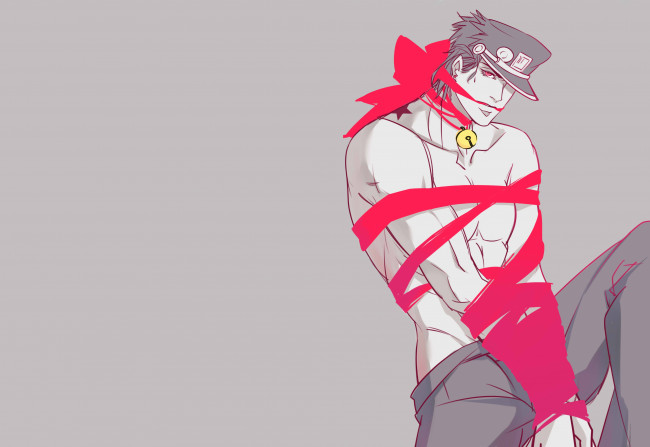 Обои картинки фото аниме, jojo`s bizarre adventure, парень