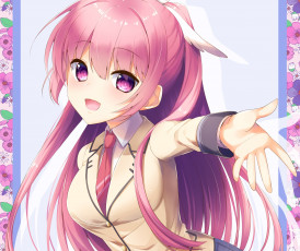 Картинка аниме unknown +другое+ девушка фон взгляд