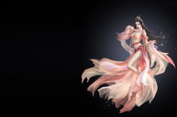 Картинка фэнтези девушки арт illustrator li miao дизан костюма