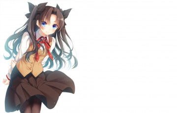 Картинка аниме fate stay+night фон взгляд девушка