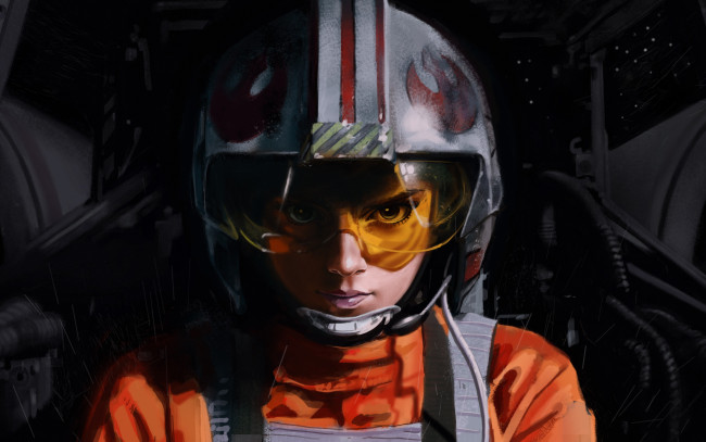 Обои картинки фото фэнтези, девушки, пилот, by, ivantalavera, девушка, космос