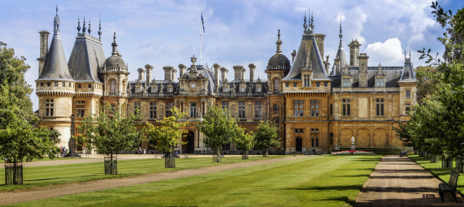 Обои картинки фото waddesdon manor, buckinghamshire, england, города, - дворцы,  замки,  крепости, waddesdon, manor