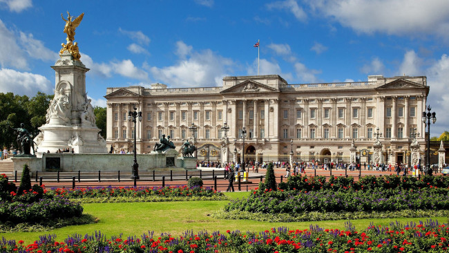 Обои картинки фото buckingham palace, города, лондон , великобритания, buckingham, palace