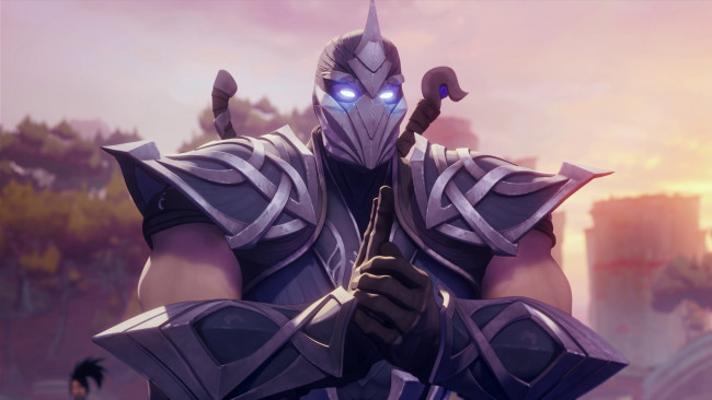 Обои картинки фото видео игры, league of legends,  legends of runeterra, shen