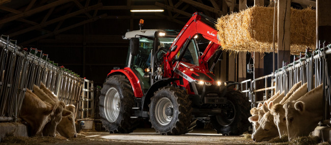 Обои картинки фото техника, фронтальные погрузчики, massey, ferguson