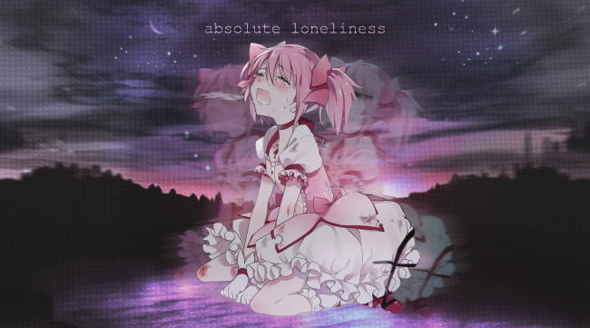 Обои картинки фото аниме, mahou shoujo madoka magika, девочка, волшебница, мадока