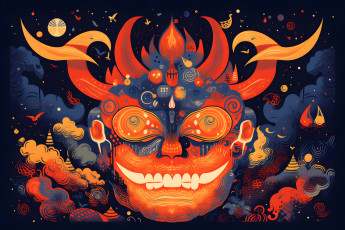 Картинка фэнтези демоны маска