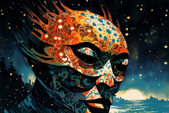 Картинка фэнтези существа маска