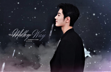 Картинка мужчины xiao+zhan актер пиждак блестки