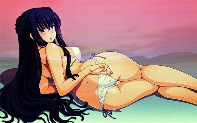 Обои картинки фото аниме, unknown,  другое , девушка, купальник