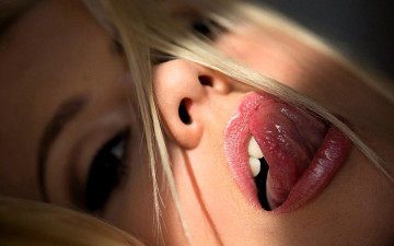 Картинка jessie+volt девушки -+лица +портреты блондинка лицо язык