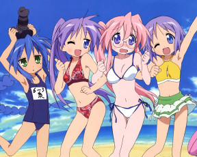 Картинка аниме lucky star