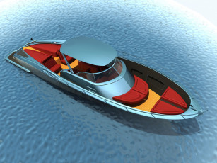 Картинка 1963 chevrolet corvette open boat design by bo zolland корабли 3d