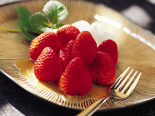 Картинка еда клубника земляника