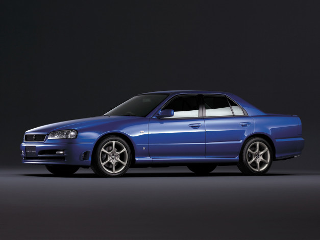 Обои картинки фото nissan, skyline, gt, turbo, sedan, автомобили, datsun